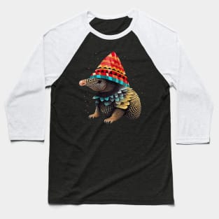 Armadillo Christmas Baseball T-Shirt